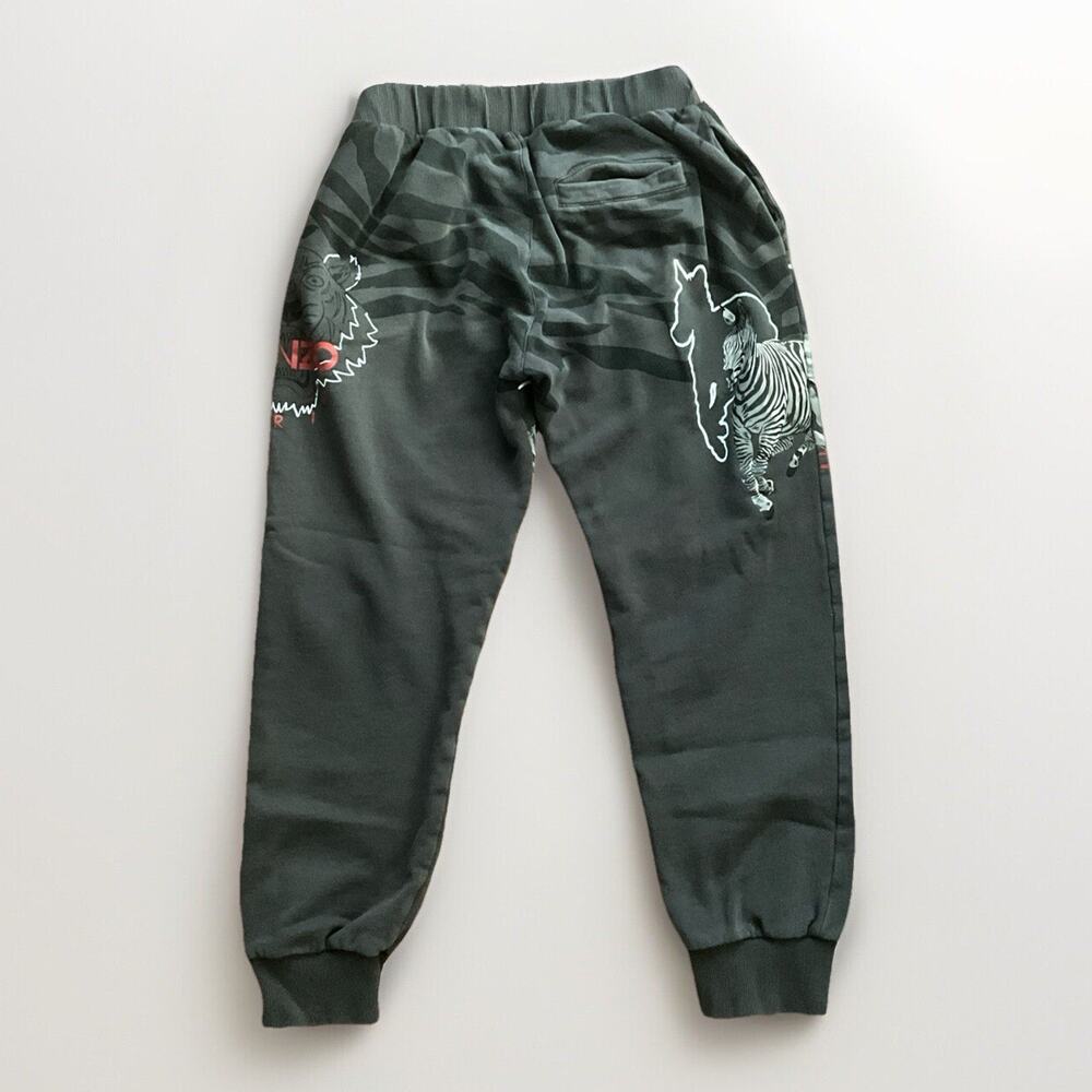 Kenzo Tiger Animal Print Boys Joggers Black Size 4 (sz 10/12)